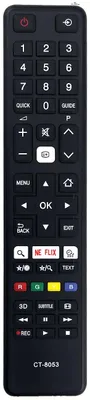 Image de Télécommande de remplacement - Compatible avec les téléviseurs Toshiba 75U6763DA, 75U6763DG, 48U7653DB, 65U6663DG, 65U6763DA, 55V6763DG, 55X9863DA, 65U6763DG, 43V6763DG, 49L3763DG, 49U5663DG, 49U5766DA, 49U5766DG, 55U7766DG, 55V6763DA