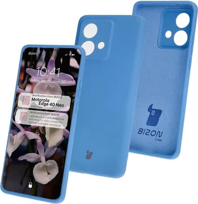 Produktbild von Bizon Soft Case Motorola Edge 40 Neo blau