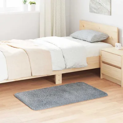 Produktbild von "2026 Promotion" Moderne Teppich Shaggy Hochflor NAVARRA Silbergrau 60x100 cm Polyester - Designerteppiche CC25536