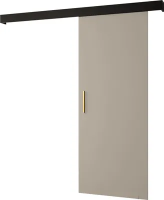 Produktbild von MEBLE KRYSPOL Salwador 1 Schiebetür, 70x204 cm, Kaschmir, Schwarz , Gold