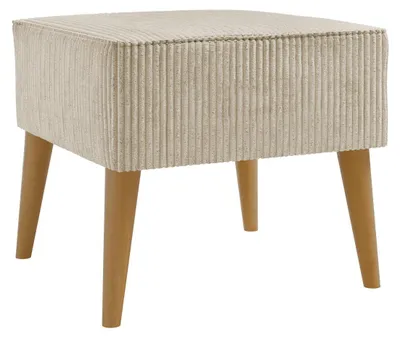 Produktbild von MIRJAN24 Fußbank Estjano Cord, Polsterbank, Polsterhocker, Stilvoll Wohnzimmer Hocker  (Farbe: Poso 100)