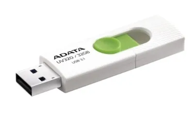 Produktbild von ADATA UV320, 32 GB, USB Typ-A, 3.2 Gen 1 (3.1 Gen 1), Dia, 7,9 g, Grün, Weiß
