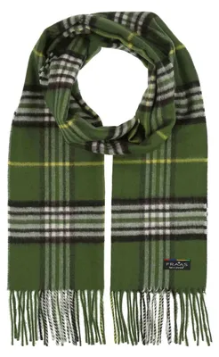 Imagen del producto de FRAAS bufanda Cashmink® Scarf with FRAAS Plaid Safari Green verde