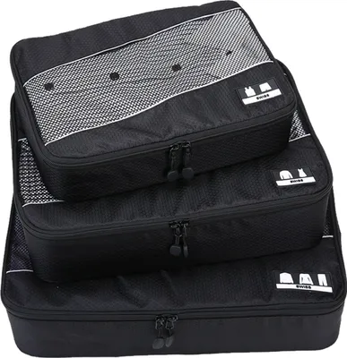 Produktbild von L.A. Sports Premium Kofferorganizer 3-teiliges Packtaschen Set Reise Packsystem mit Kleidertasche