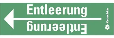 Produktbild von Dreifke® Rohrleitungsband Entleerung, praxisbewährt, ab Ø 10mm, grün/weiß, 33...