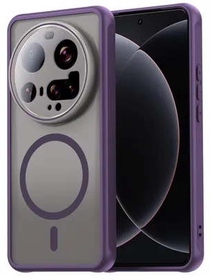 Obrázok produktu pre Magnetické puzdro pre Xiaomi 15 Ultra, puzdro Magsafe, ochranné puzdro, odolné proti nárazom, TPU rám, silný magnetický krúžok, fialové