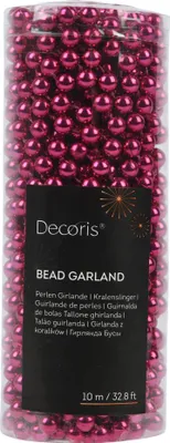 Produktbild von Perlenkette 8mm x 10m Kunststoff - Festlich Rosa
