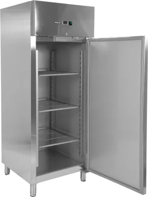 Obrázek produktu pro Klimatizovaná chladnička pro gastronomii, objem 600 litrů, 1 dveře, nerezová ocel, teplota -18 až -22 °C