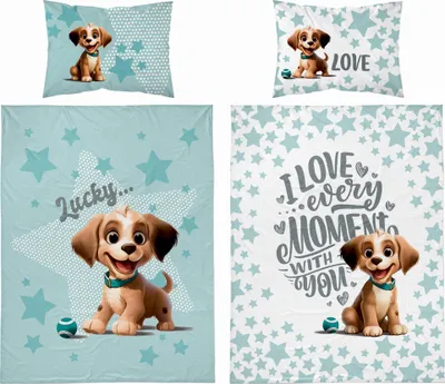 Immagine prodotto di Detexpol Biancheria da letto in cotone 100x135 4784 B Cane Menta Mayamoo 70