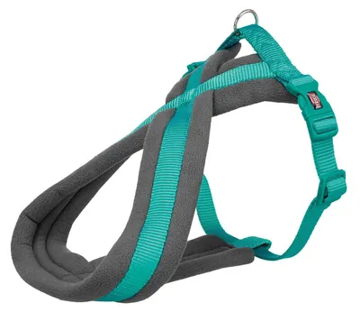Produktbild von TRIXIE Premium Wanderhundegeschirr mit Fleecepolsterung und Vollverstellung in Türkis