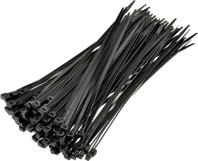 Obrázek produktu pro Plastové čelenky 150*2,5 - 100 ks černé