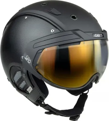 Image de Casque de ski CASCO SP-6 Prime Structured Black avec visière photochromique noire, 54-58 cm