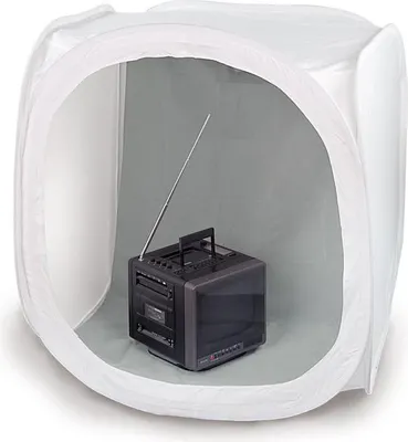 Image de KAISER Cube-Studio 90 Livré avec 2 fonds amovibles : Noir / Blanc - Bleu / Gris - KAI5894