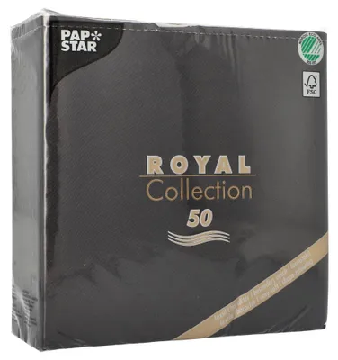 Zdjęcie produktu dla Papstar 10452, Czarny, Bibułka, Monochromatyczny, 54 g/m², 400 mm, 400 mm