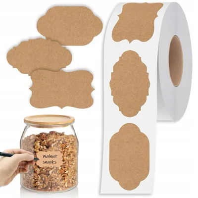 Produktbild von Selbstklebende Etiketten Für Gläser – Etiketten Für Gewürze Und Konserven – 300 Stück