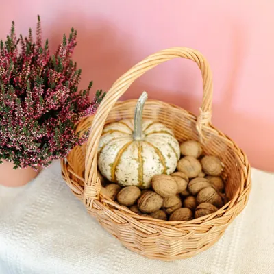 Produktbild von Creative Home Osterkorb Picknickkorb Weidenkorb mit Henkel Einkaufskorb - 35 x 30 x 35 cm