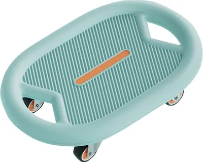 Obrázek produktu pro Břišní fitness skateboard, nízká hlučnost, zlepšuje kardiorespirační funkce, trénink s kolenními chrániči, modrý