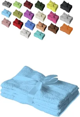 Produktbild von 12 x  Gästetuch 500 g/m²  30 x 50 cm Hellblau
