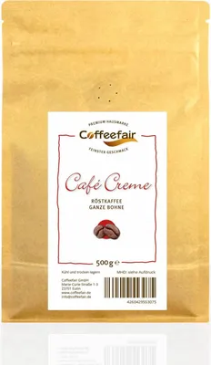Produktbild von Coffeefair Cafe Creme 10 x 500g Kaffeebohnen Barista Qualität