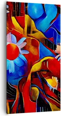 Produktbild von Bild auf Leinwand - Leinwandbild - Blume Abstraktion - 65x120cm - Wand Bild - Wanddeko - Wandbilder - Leinwanddruck - Bilder - Kunstdruck - Wanddekoration - Leinwand bilder - Wandkunst - PA65x120-3466
