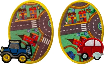 Produktbild von Mono Quick 14161 Flicken "Straße" 2 Stück, Bügelbild, Oval Patches