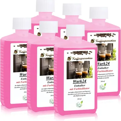 Produktbild von Wark24 Flüssig Entkalker 500ml für Kaffeevollautomat Siemens, Philips (6er Pack)