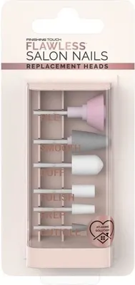 Obrázok produktu pre Príslušenstvo na manikúru a pedikúru, sada 6 náhradných hlavíc, Flawless Finish Nails, leštenie, tvarovanie, pilovanie