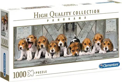 Image de Clementoni puzzle 1000 chiens Panorama Beagles 39435