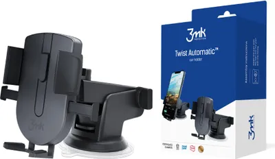 Immagine prodotto di 3MK Twist Supporto automatico per auto Supporto passivo per telefono cellulare/smartphone Nero