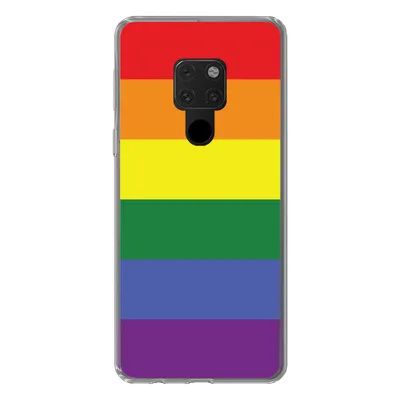 Produktbild von MuchoWow® Handyhülle Schutzhülle Hülle für Huawei P40 Lite Regenbogen - Stolz - Regenbogenfahne Silikon Softcase Handy Hülle - Handy