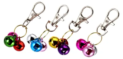 Produktbild von 4 Stück Katzenhalsband mit Glöckchen und Tieranhänger