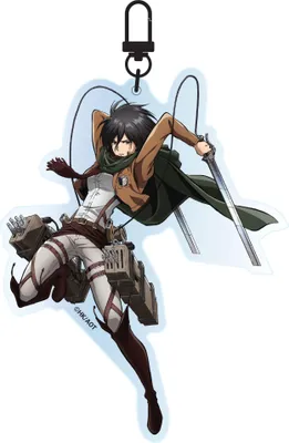 Obrázek produktu pro Akrylová klíčenka Attack on Titan Mikasa Ackermann