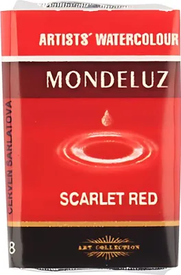 Produktbild von Aquarellfarbe- " Mondeluz " - Scarlet Red / 318 -   8g / Blister
