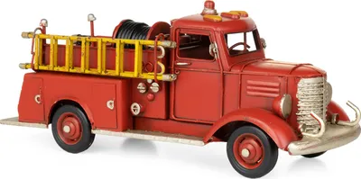 Produktbild von Moritz Blech-Deko Oldtimer Feuerwehrwagen Blechdekoration Blechmodell Modellauto Retro Sammlerstück Vintage Deko Nostalgie Antik Style