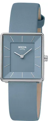 Produktbild von Boccia Damen Armbanduhr Trend 3351-08 Titan Lederband blau