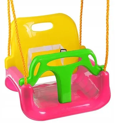 Produktbild von Rozz Kinderschaukel Eimer 3-in-1 Rot Robust Pink