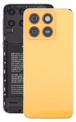 Immagine prodotto di Per ZTE Blade A55 Coperchio della batteria con telaio centrale e obiettivo della fotocamera Arancione Pezzo di ricambio