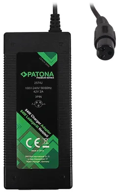 Produktbild von PATONA Ladegerät für Elektroroller und Hoverboards 42V/2A/84W 3-polig