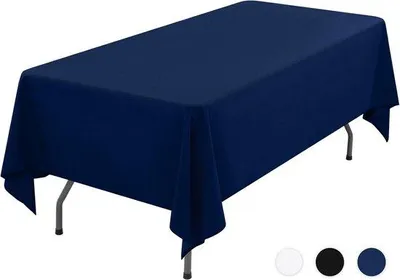 Produktbild von Famanu Tischdecke Marineblau - Elegant und pflegeleicht