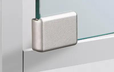 Produktbild von Hettich Druckgriff links Zinkdruckguß matt-vernickelt