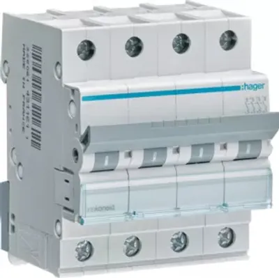 Produktbild von Leitungsschutzschalter 4 polig 6kA C-Charakteristik 32A 4 Module