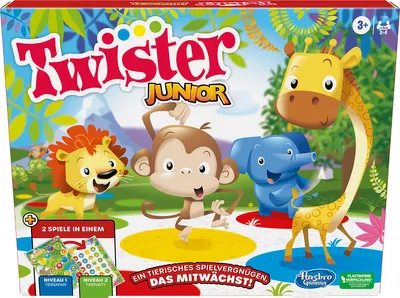 Produktbild von Hasbro Twister Junior, Geschicklichkeitsspiel