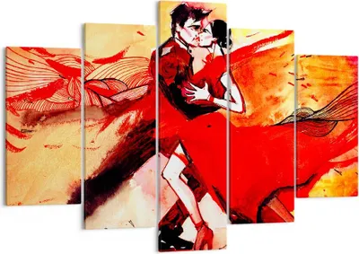 Produktbild von Bild auf Leinwand - Leinwandbild - tanzen sie - 150x100cm - Wand Bild - Wanddeko - Wandbilder - Leinwanddruck - Bilder - Kunstdruck - Wanddekoration - Leinwand bilder - Wandkunst - EA150x100-3731