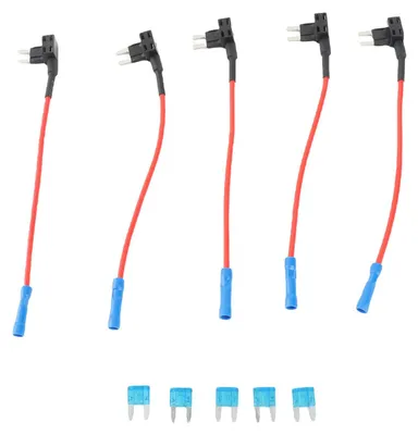 5x Sicherungsadapter Mini, Kfz-Sicherungshalter, 15A