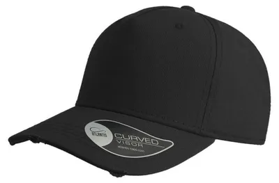 Obrázek produktu pro Baseballová čepice Atlantis Cargo s 5 panely a kšiltem v m vzhledu LT912 (jednotná velikost) (černá)