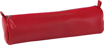 Produktbild von Clairefontaine 3329680083088, Weiches Federmäppchen, Rot, Einfarbig, Reißverschluss, 220 mm, 55 mm