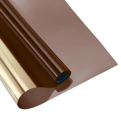 Blickdichte Fensterfolie, 45,6x299,9 cm, braun, statisch haftend