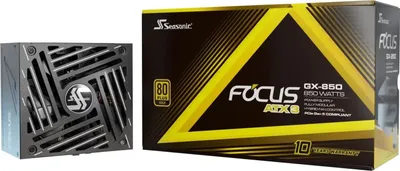 Image de SeaSonic Seasonic Focus GX bloc d'alimentation 850 W 20+4 broches ATX Noir