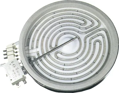 Produktbild von easyPART passend für 10.78431.004 EGO Strahlheizkörper Einkreis Glaskeramikkochfeld 1700W Ø 175mm 1078431004 nomic-Heizkörper kompatibel Electrolux AEG mit Temperaturmelder