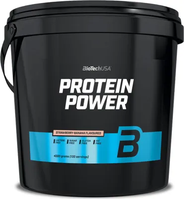 Image de Whey protéine - Biotech USA - Protein power (4kg) - Saveur Fraise Banane